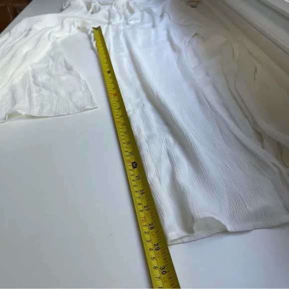 NWT Kona Sol Pull-On Beach Coverup Split-Leg Front-Tie Pants Semi-Sheer Gauze - Picture 12 of 13